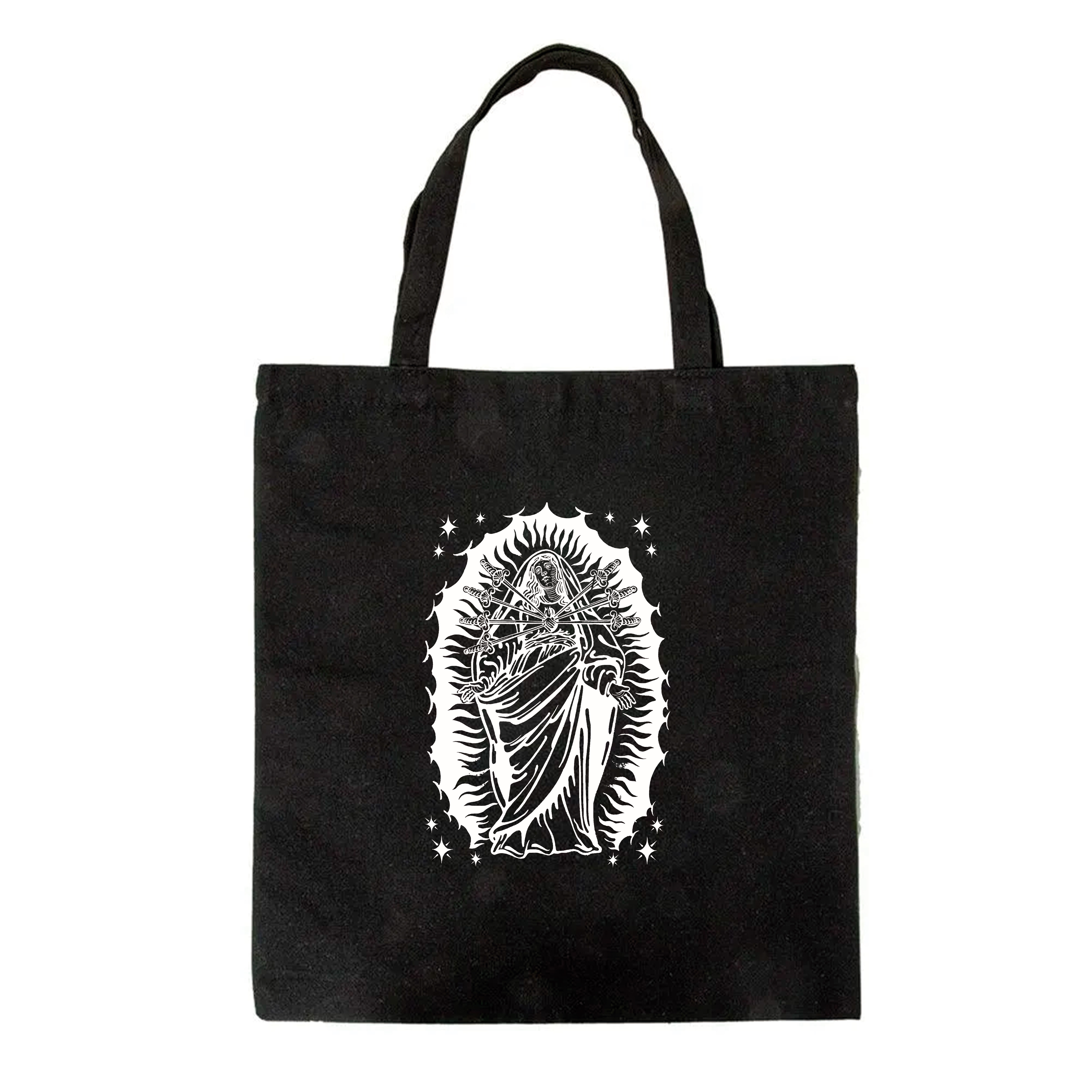 Tote Bag negra - Virgen De Guadalupe