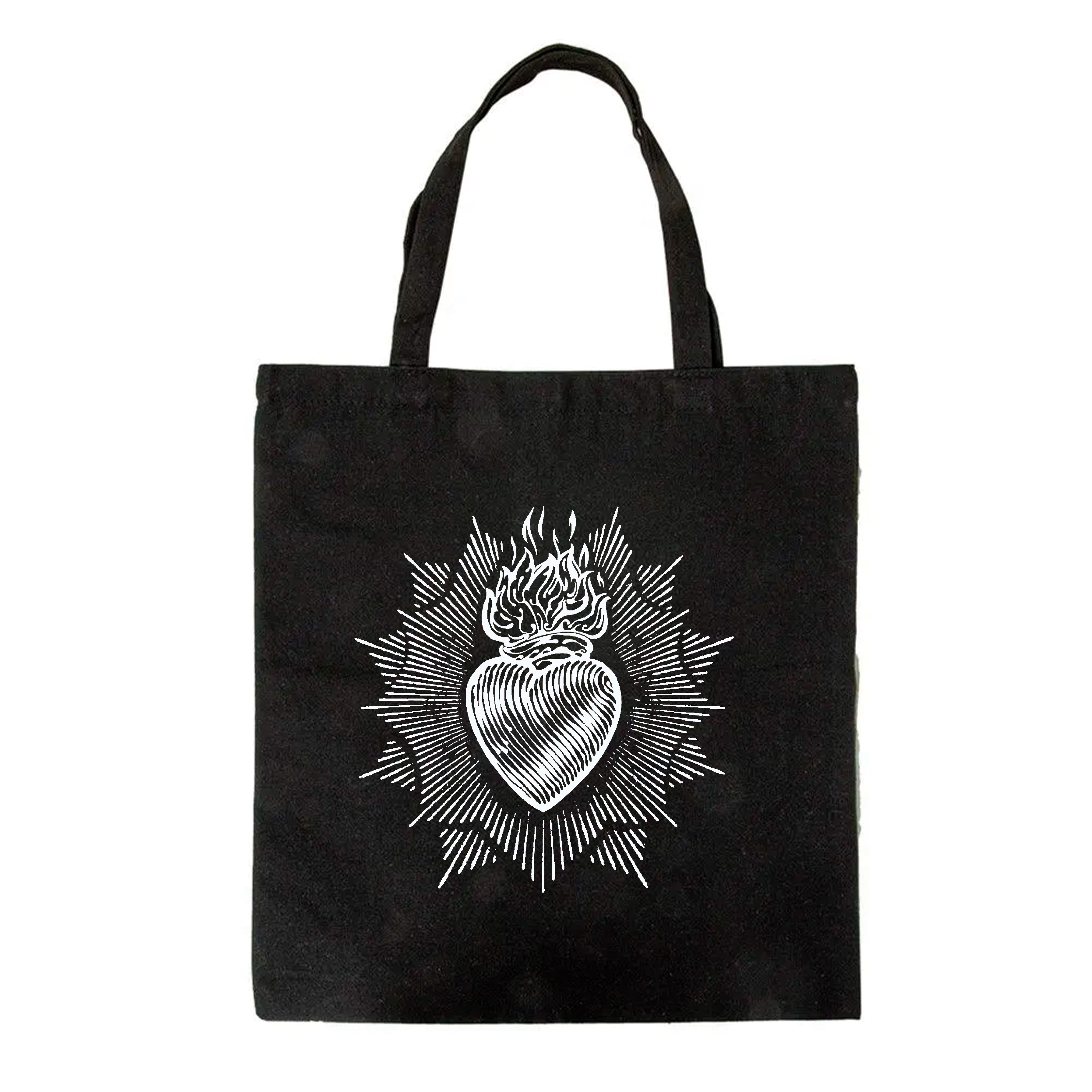 Tote Bag negra - Corazón