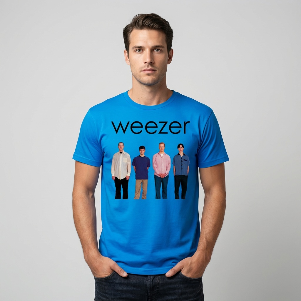 Camiseta Weezer azul eléctrico - First Album