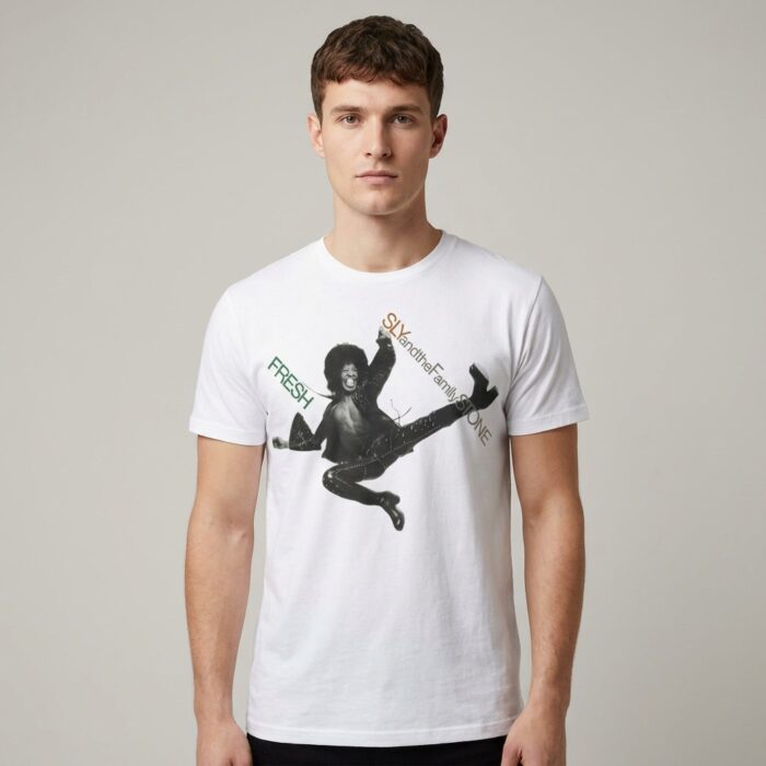 Camiseta Sly And The Family Stone blanca - Fresh