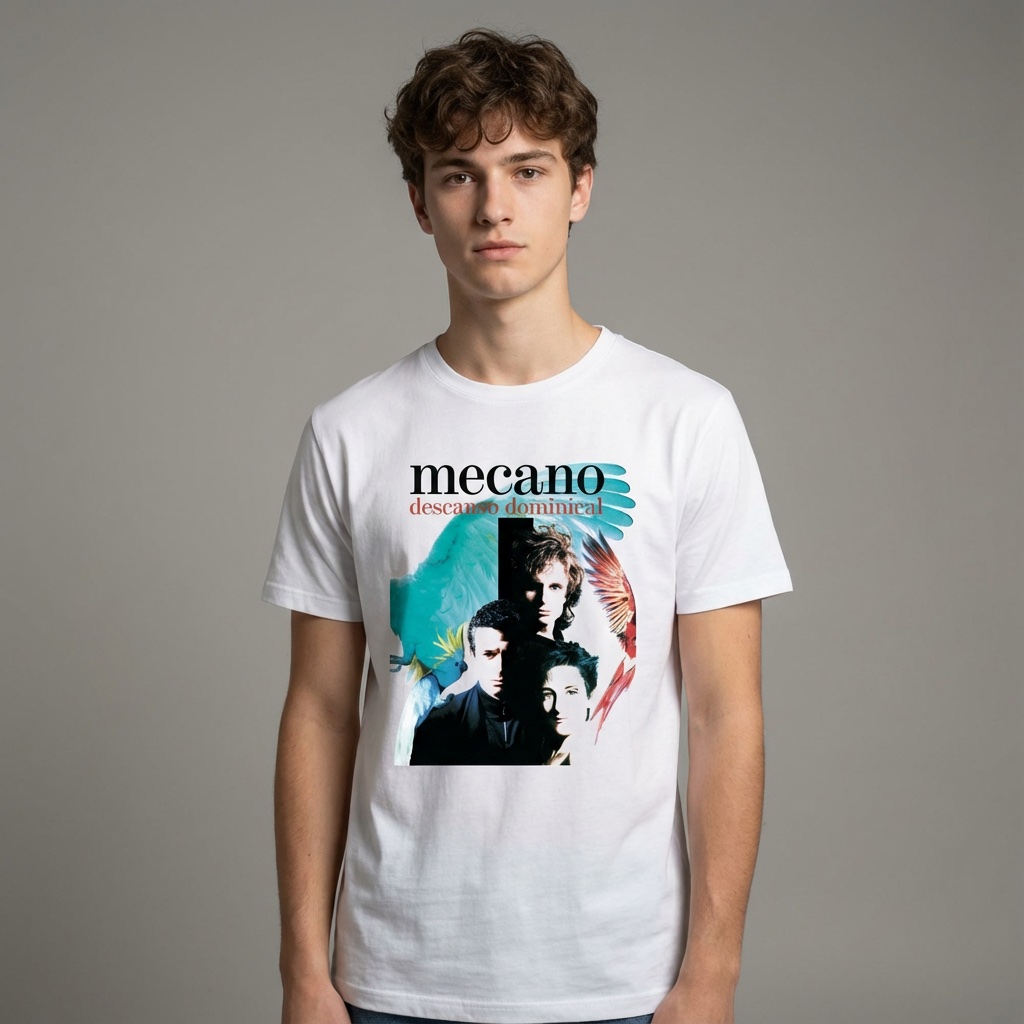 Camiseta Mecano blanca - Descanso Dominical