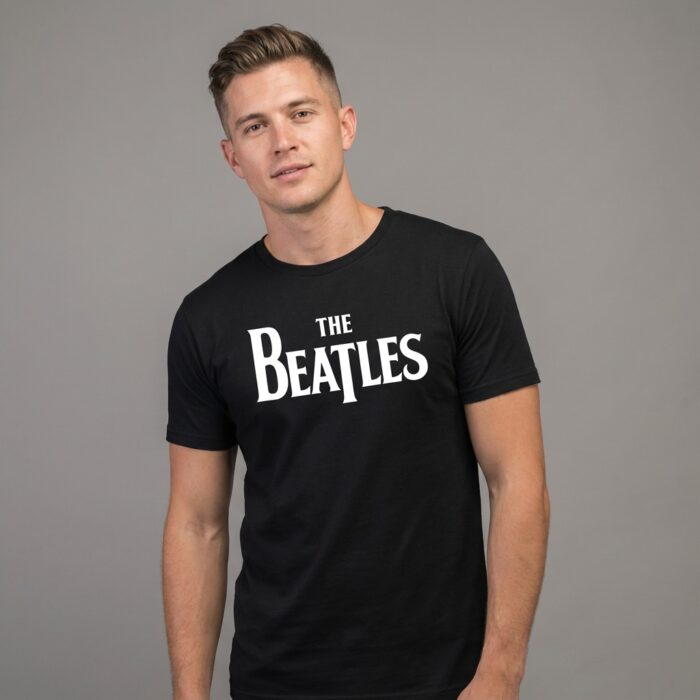Camiseta Beatles, The negra - Logotipo