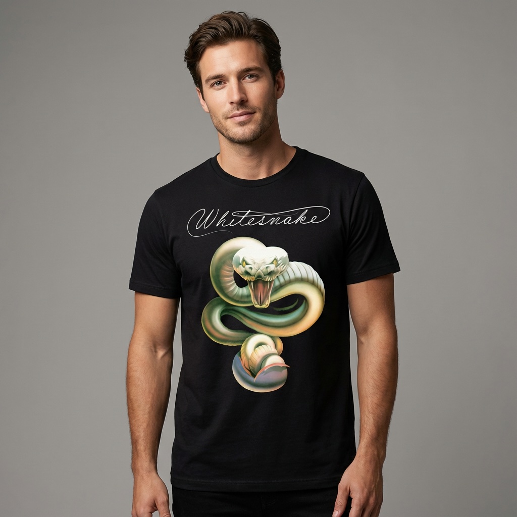 Camiseta Whitesnake negra - Trouble