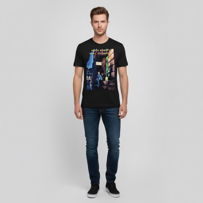 Camiseta David Bowie negra - The Rise And Fall Of Ziggy Stardust And The Spiders From Mars