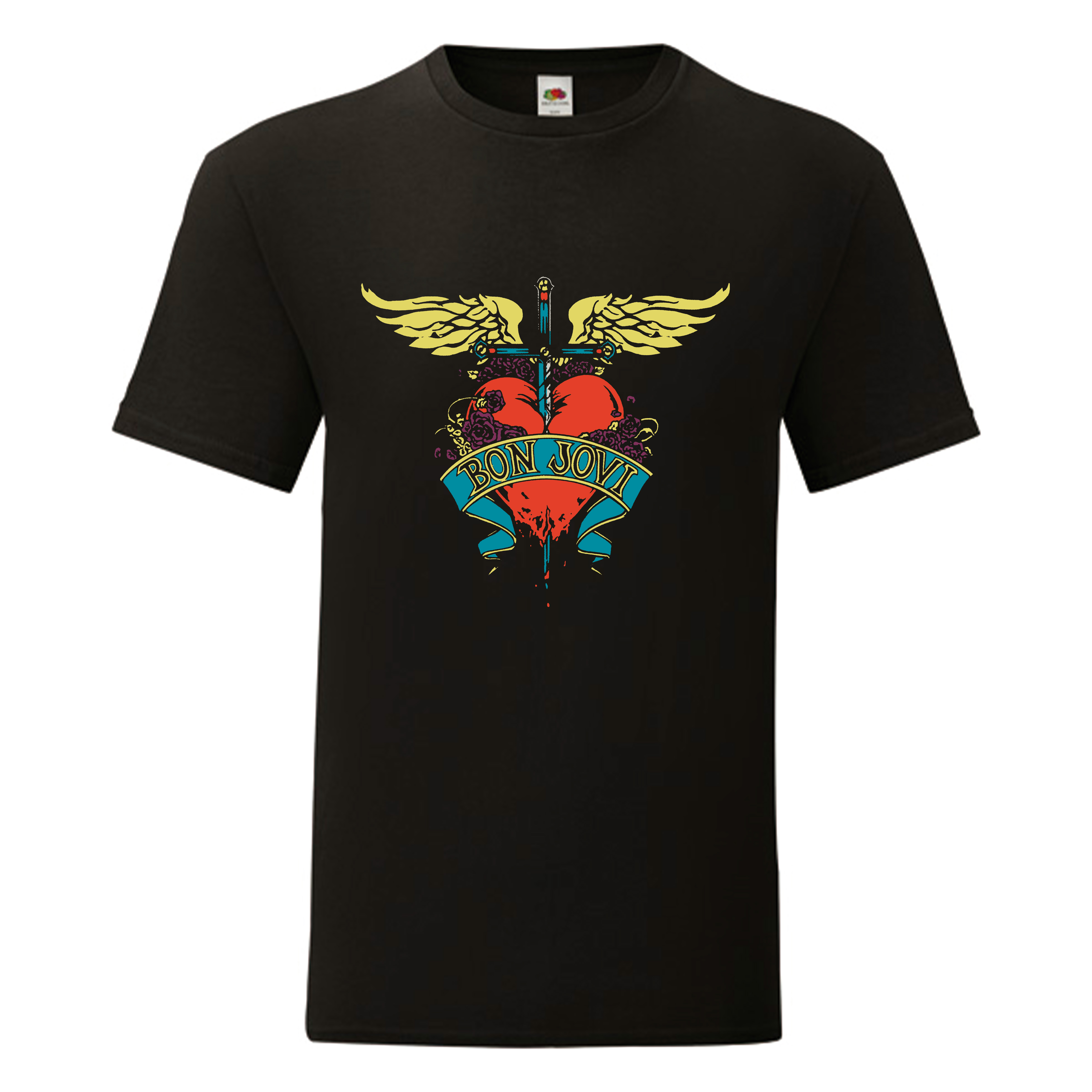 Camiseta Bon Jovi negra - Logo