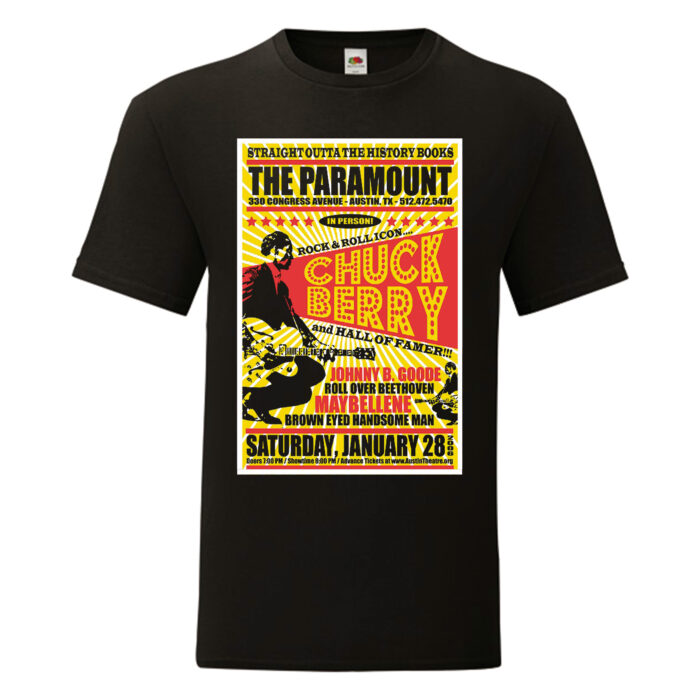Camiseta Chuck Berry negra - Poster