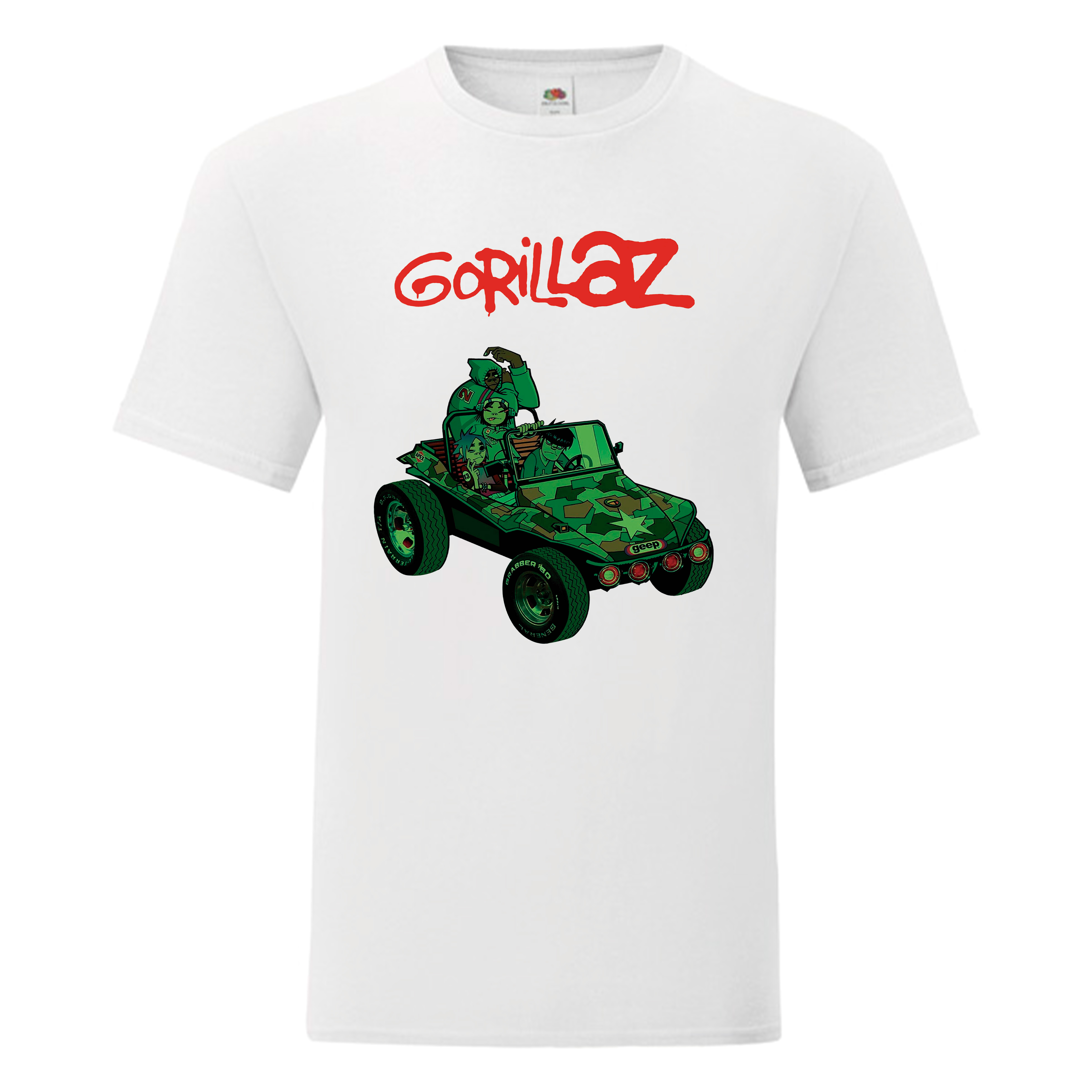 Camiseta Gorillaz blanca - Clint Eastwood