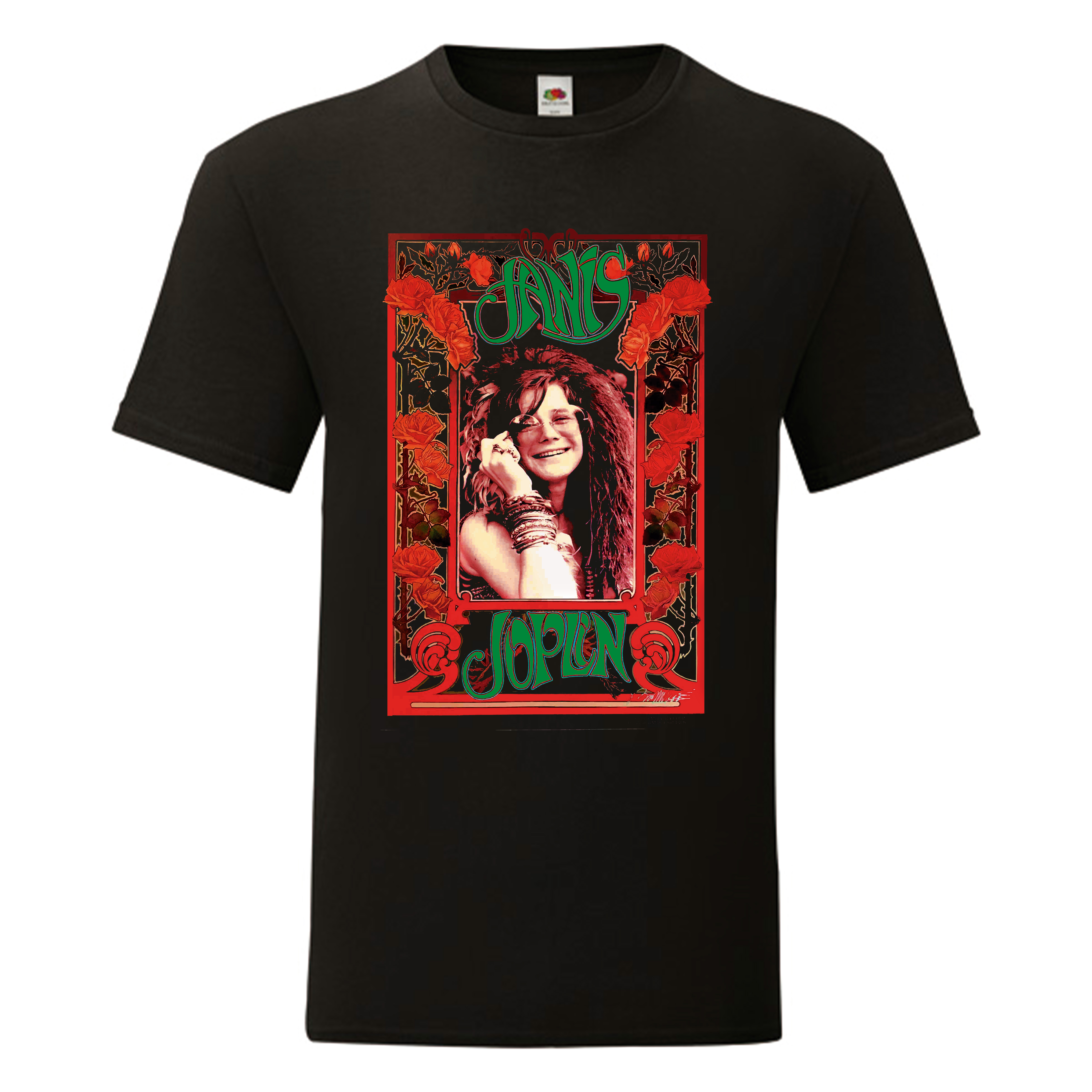 Camiseta Janis Joplin negra - Poster