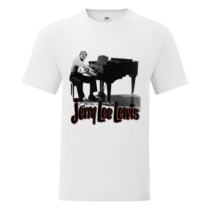 Camiseta Jerry Lee Lewis blanca