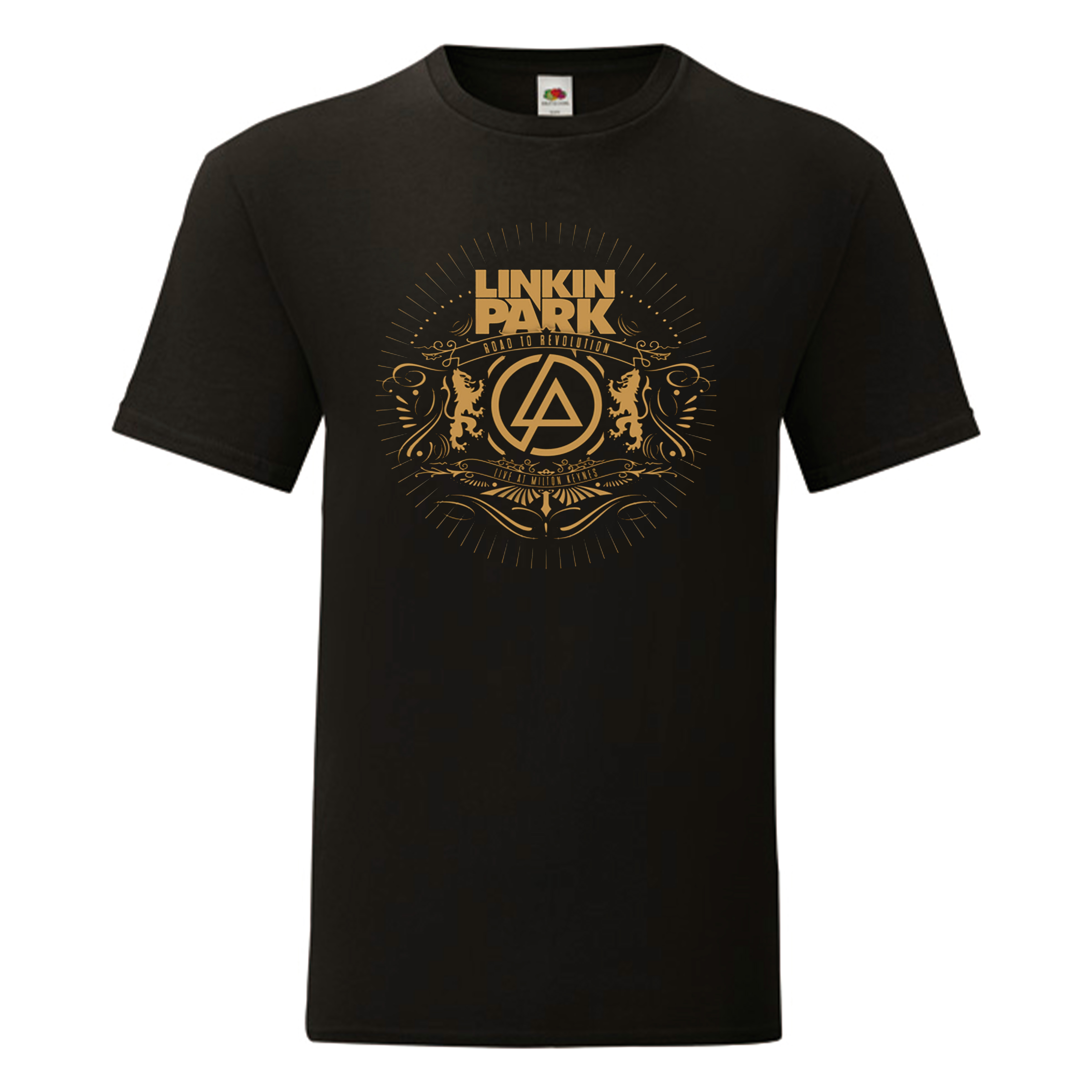 Camiseta Linkin Park negra - Road To Revolution Dorado