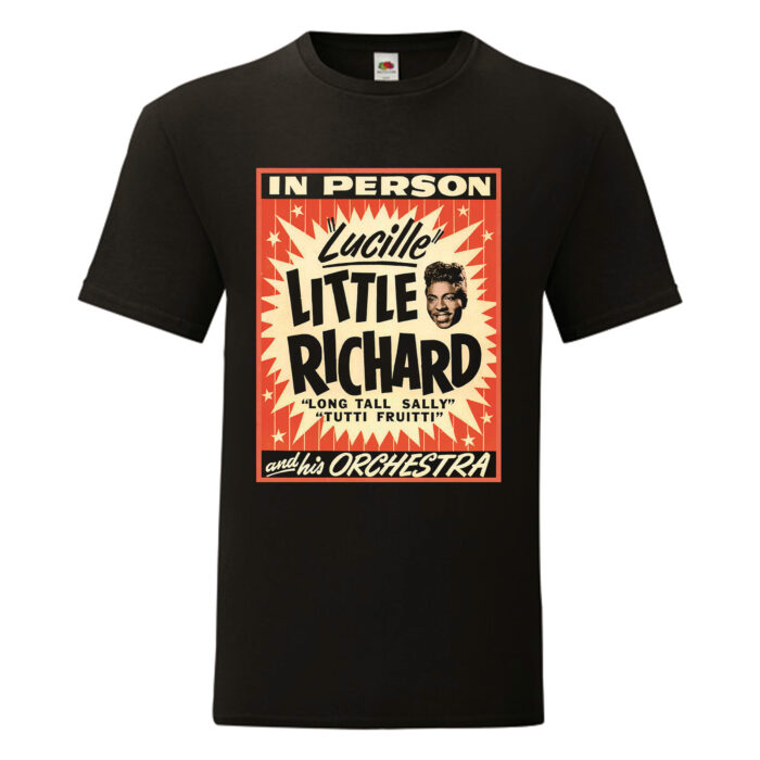 Camiseta Little Richard negra - Poster