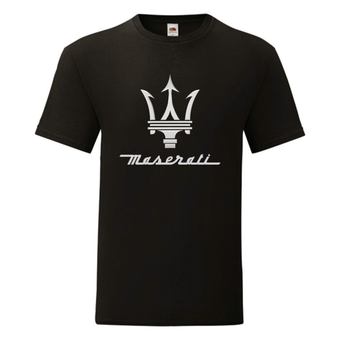 Camiseta Maserati negra - Logo