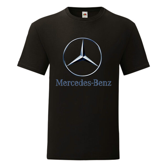 Camiseta Mercedes Benz negra - Logo