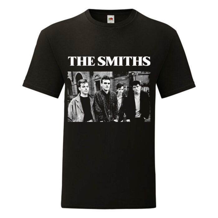 Camiseta Smiths, The negra - Logo + Foto