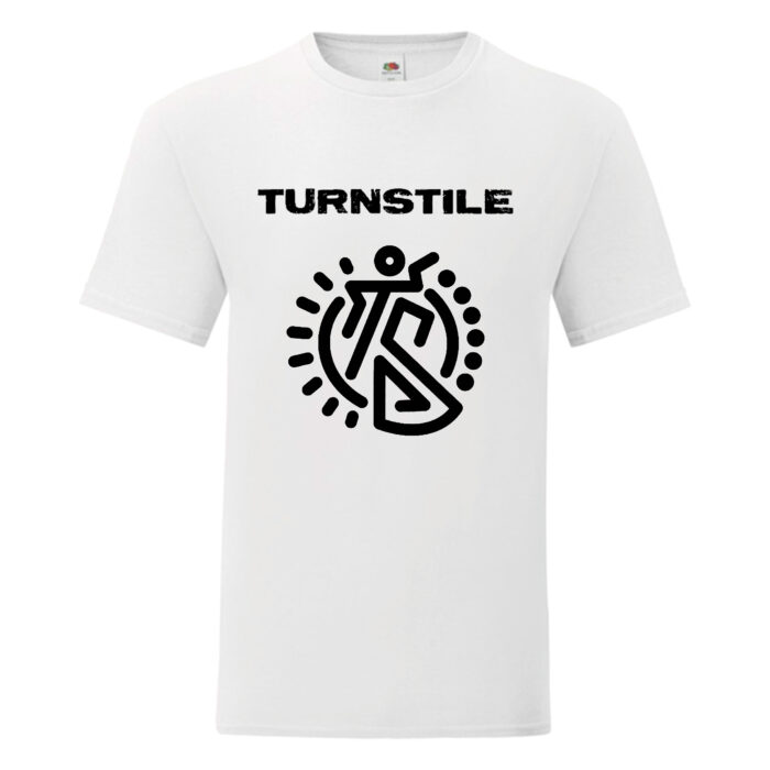 Camiseta Turnstile blanca - Logo