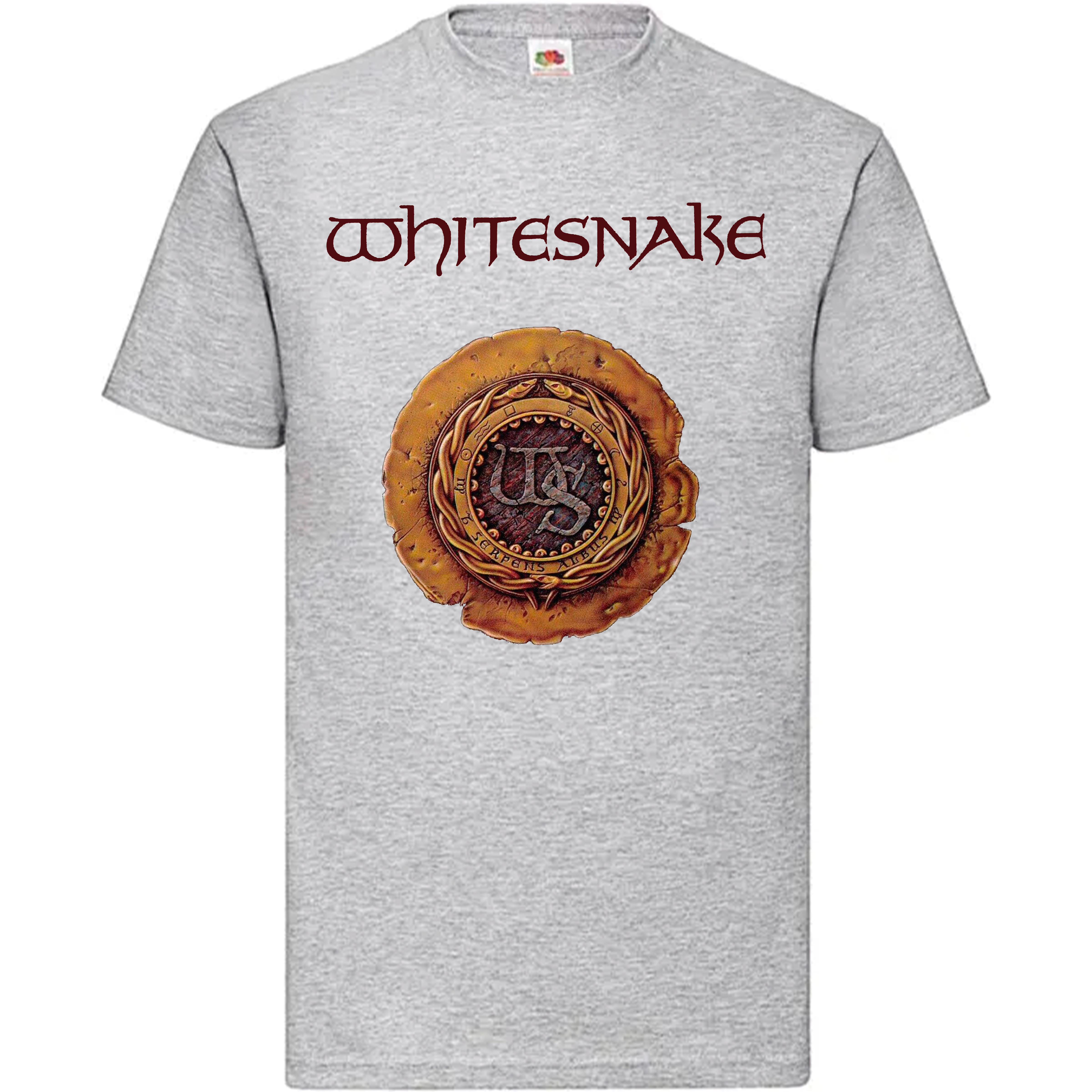 Camiseta Whitesnake gris jaspeado - 1987