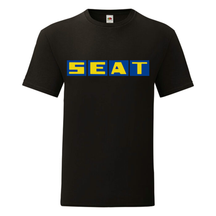 Camiseta Seat negra - Logo