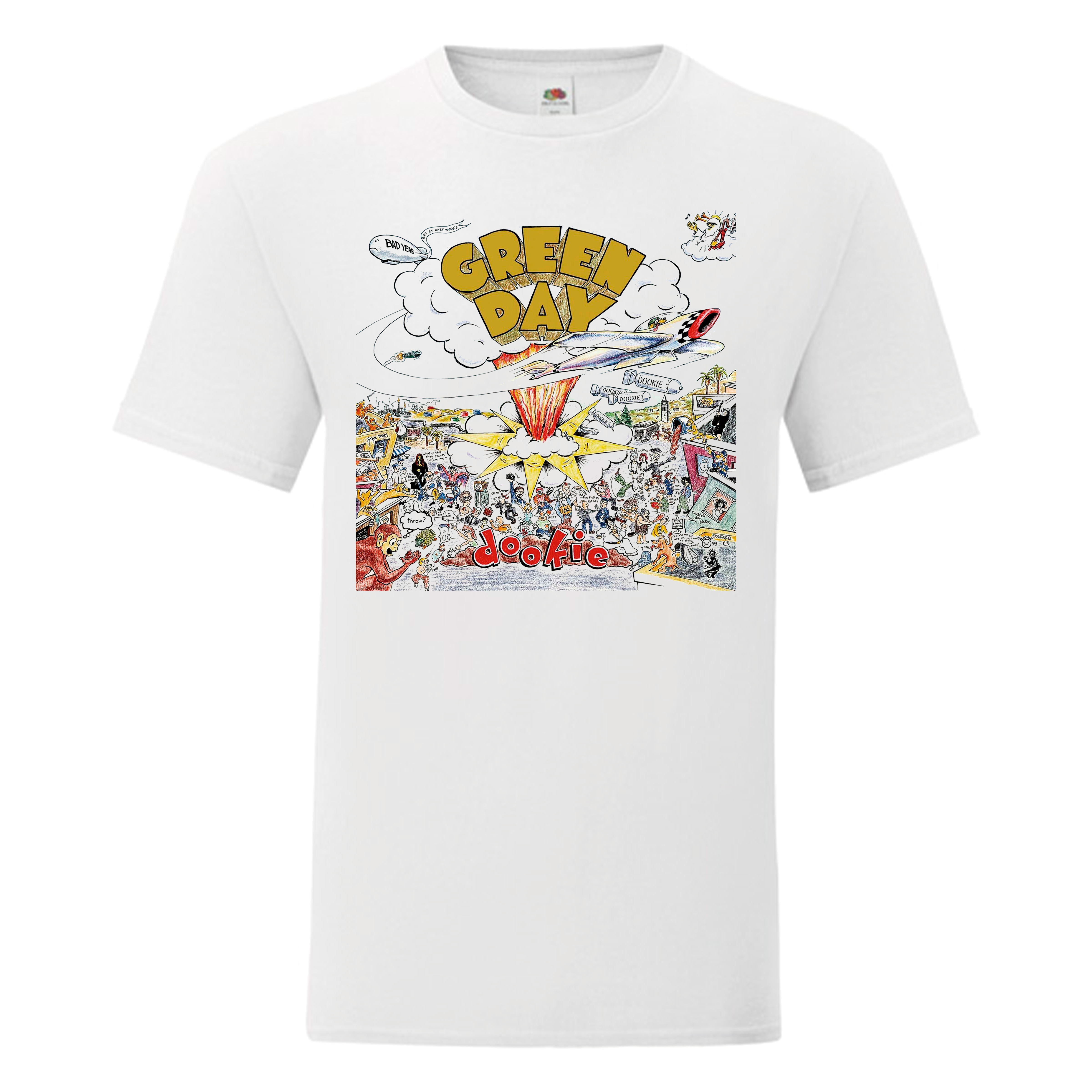 Camiseta Green Day blanca - Dookie