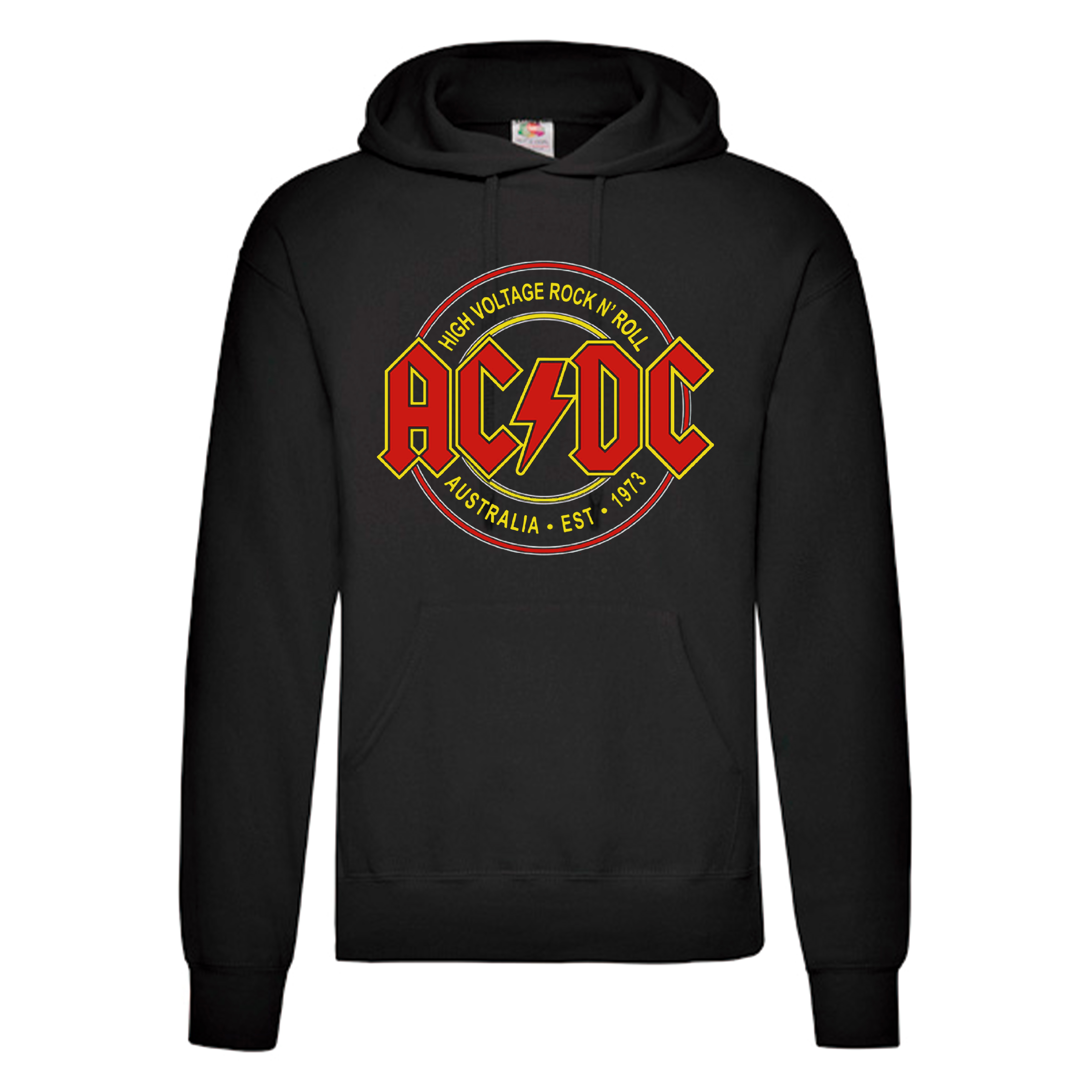 Sudadera ACDC negra - Logo High Voltage