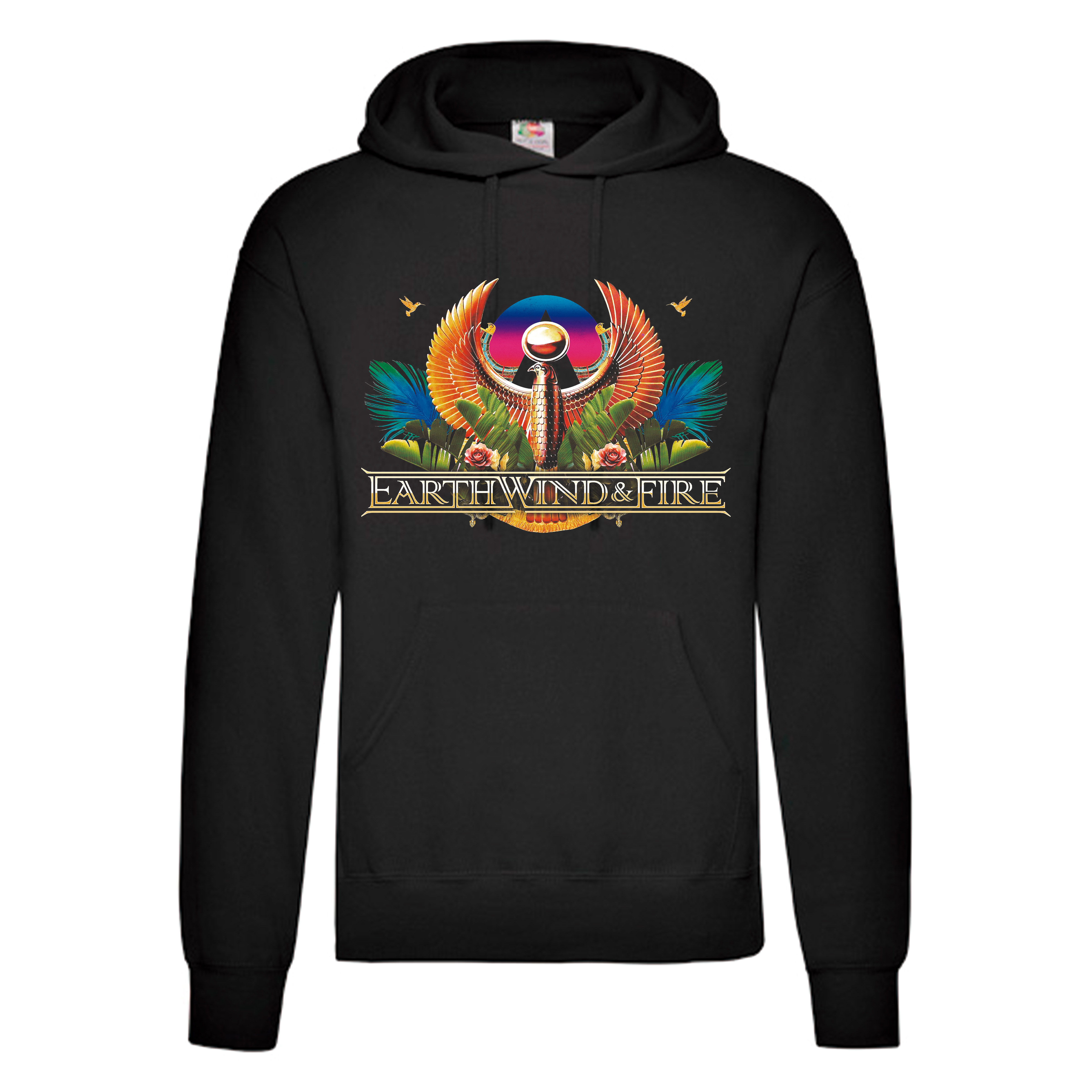 Sudadera Earth Wind And Fire negra - Logo