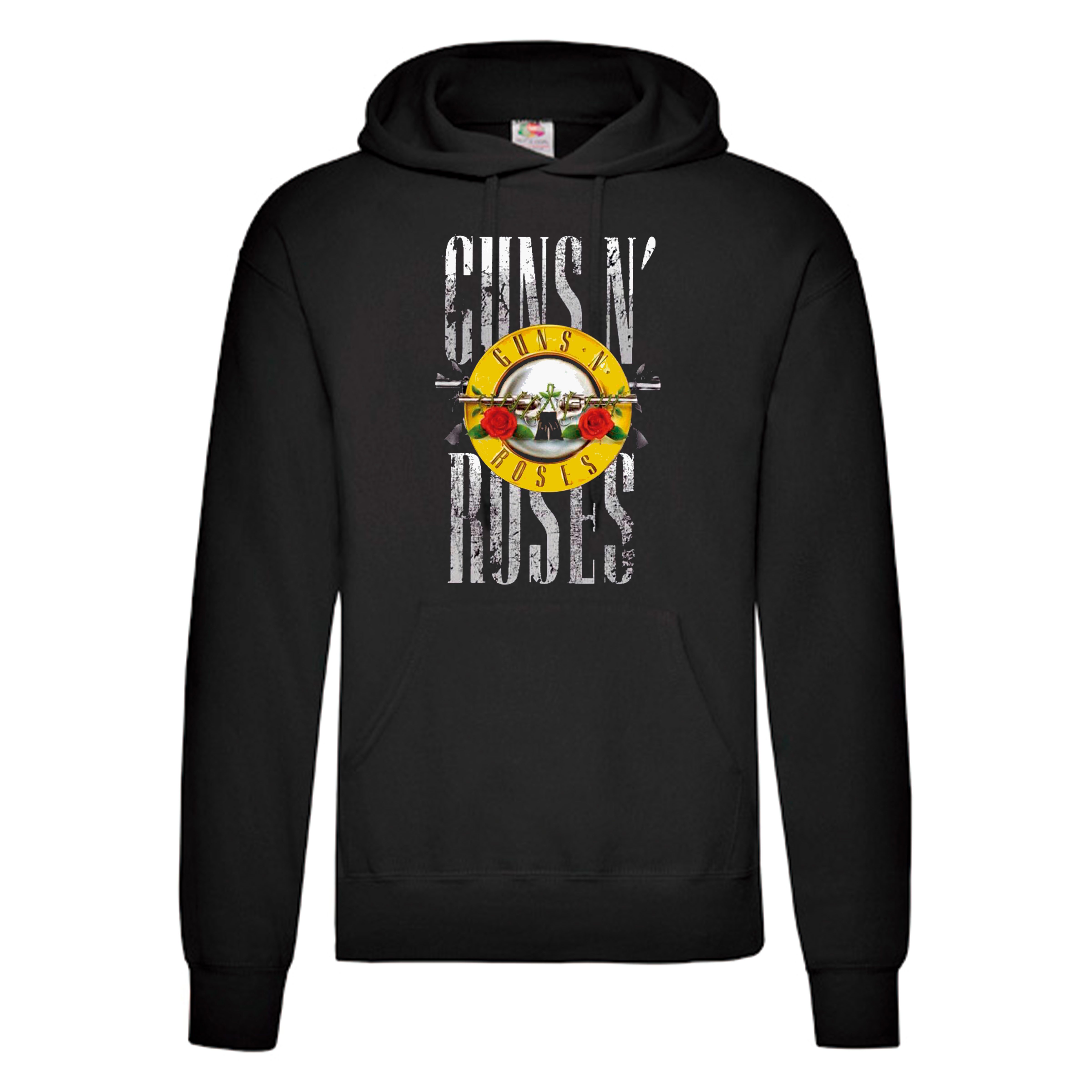 Sudadera Guns And Roses negra - Logo Con Nombre