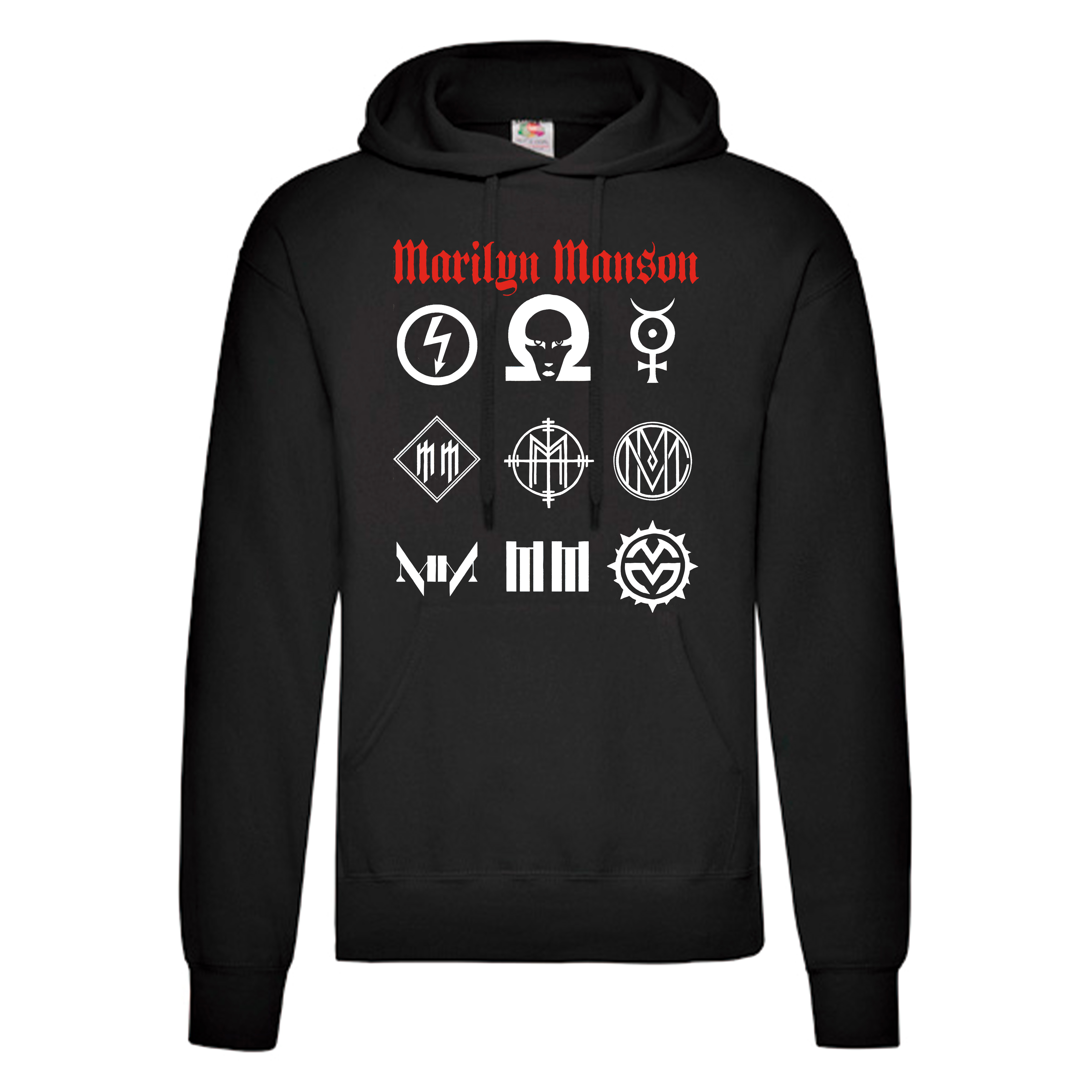 Sudadera Marilyn Manson negra - Logo
