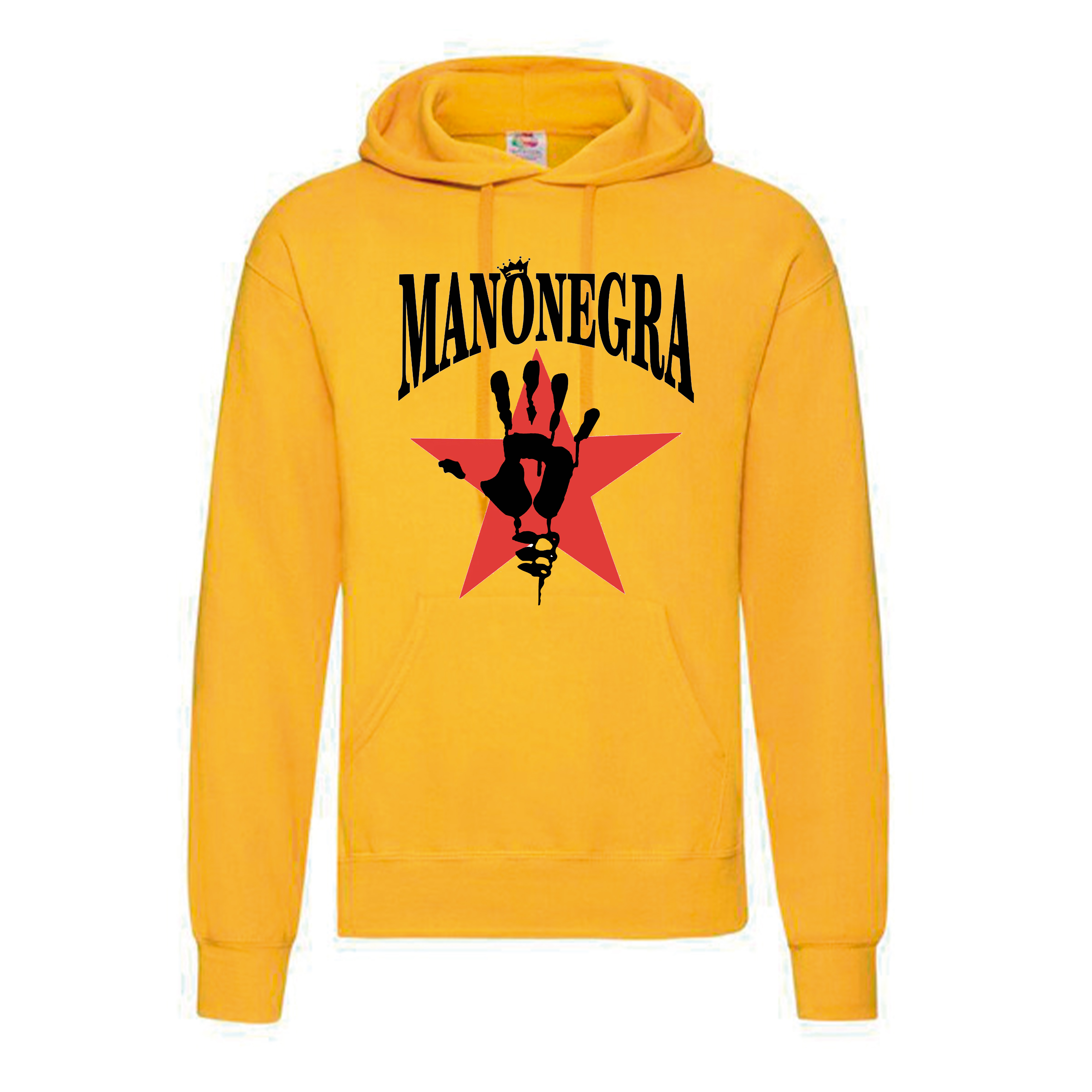 Sudadera Mano Negra amarilla - Logo