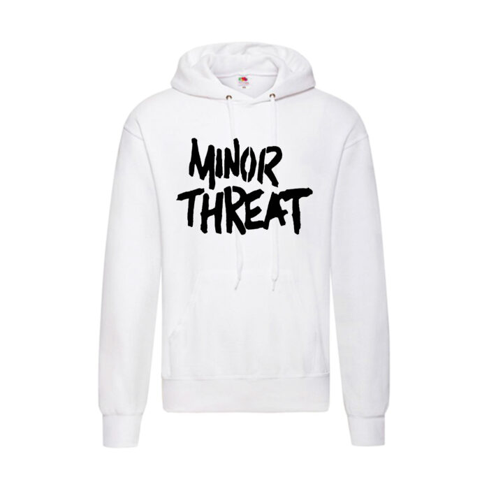 Sudadera Minor Threat blanca - Logo