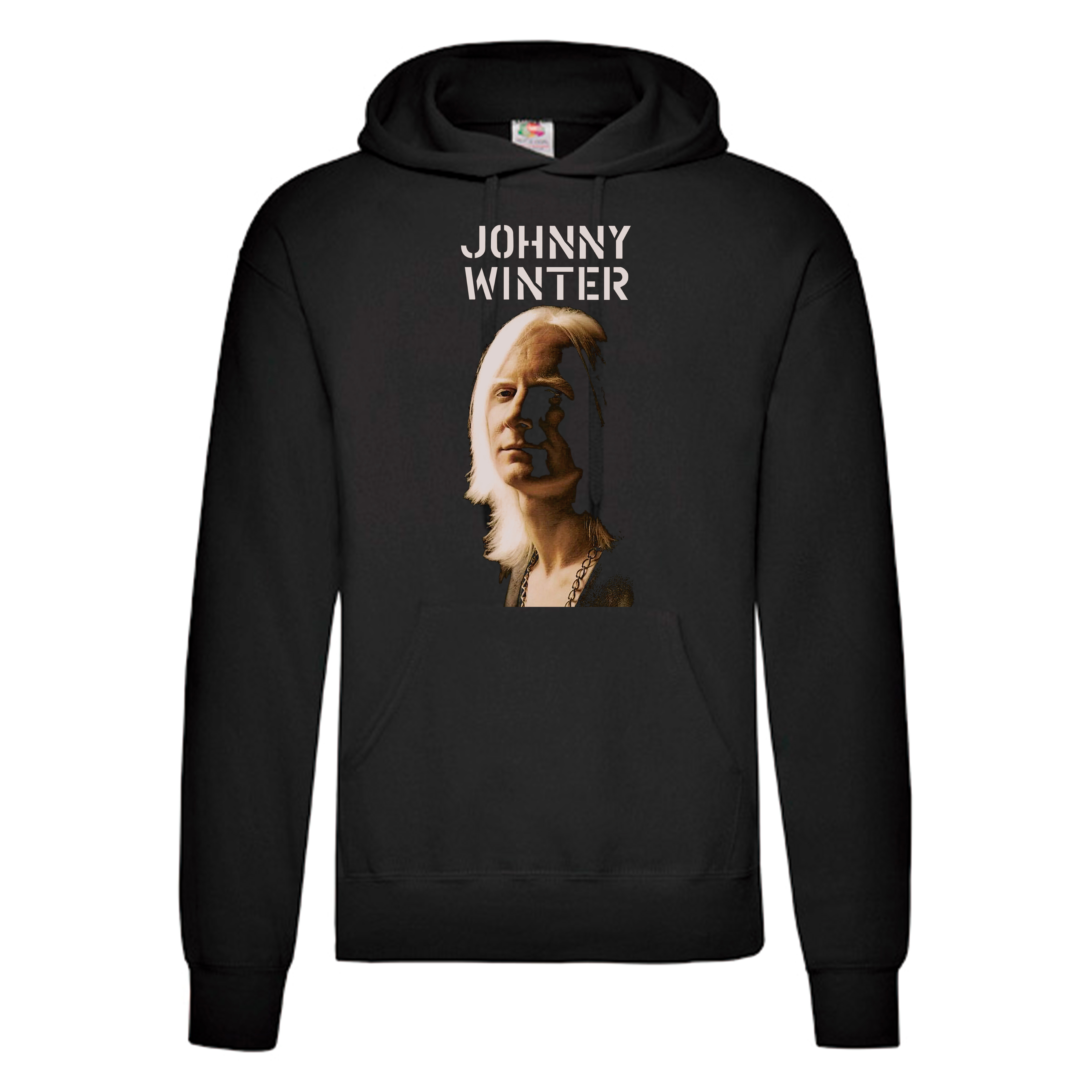 Sudadera Johnny Winter negra - Johnny Winter