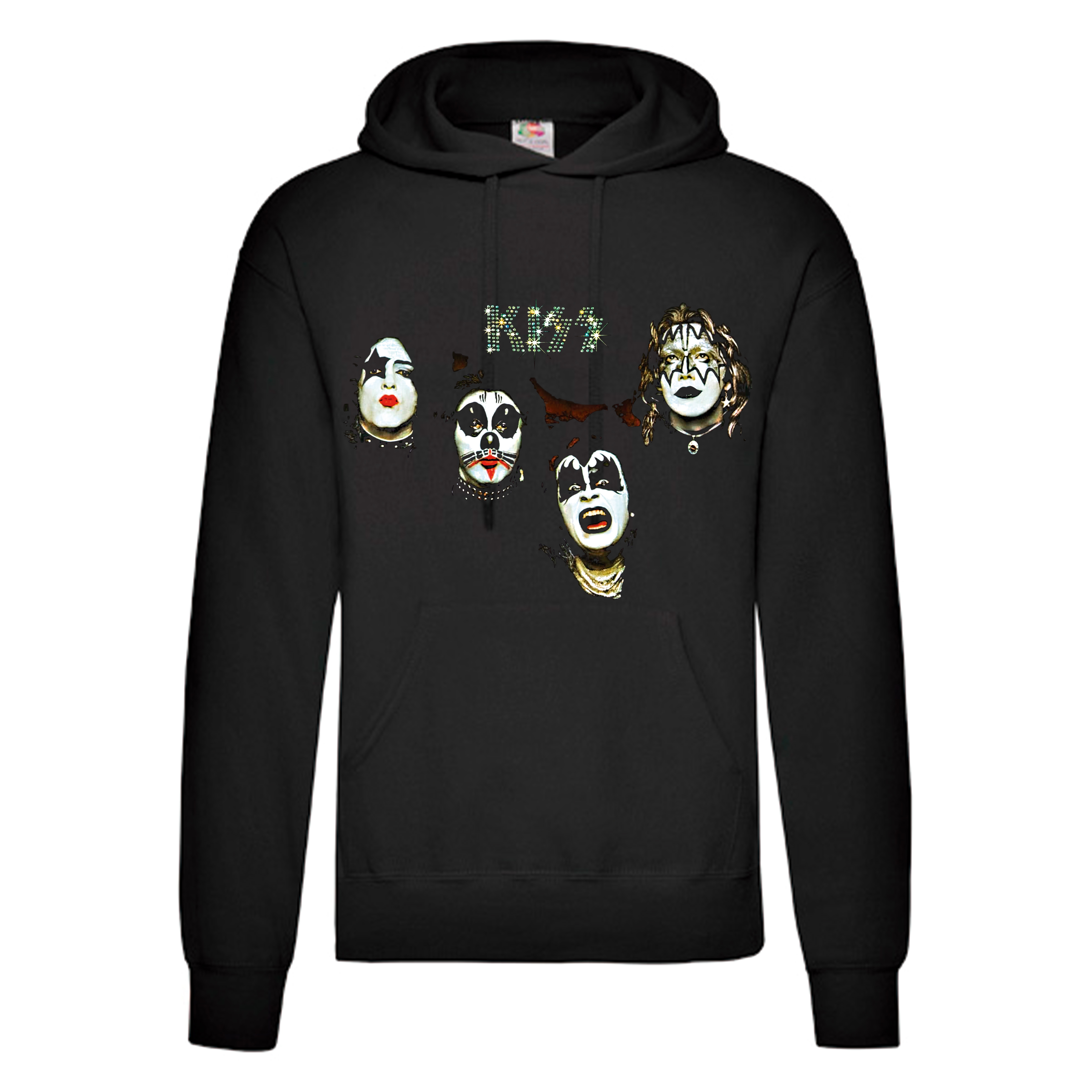 Sudadera Kiss negra - Diamonds