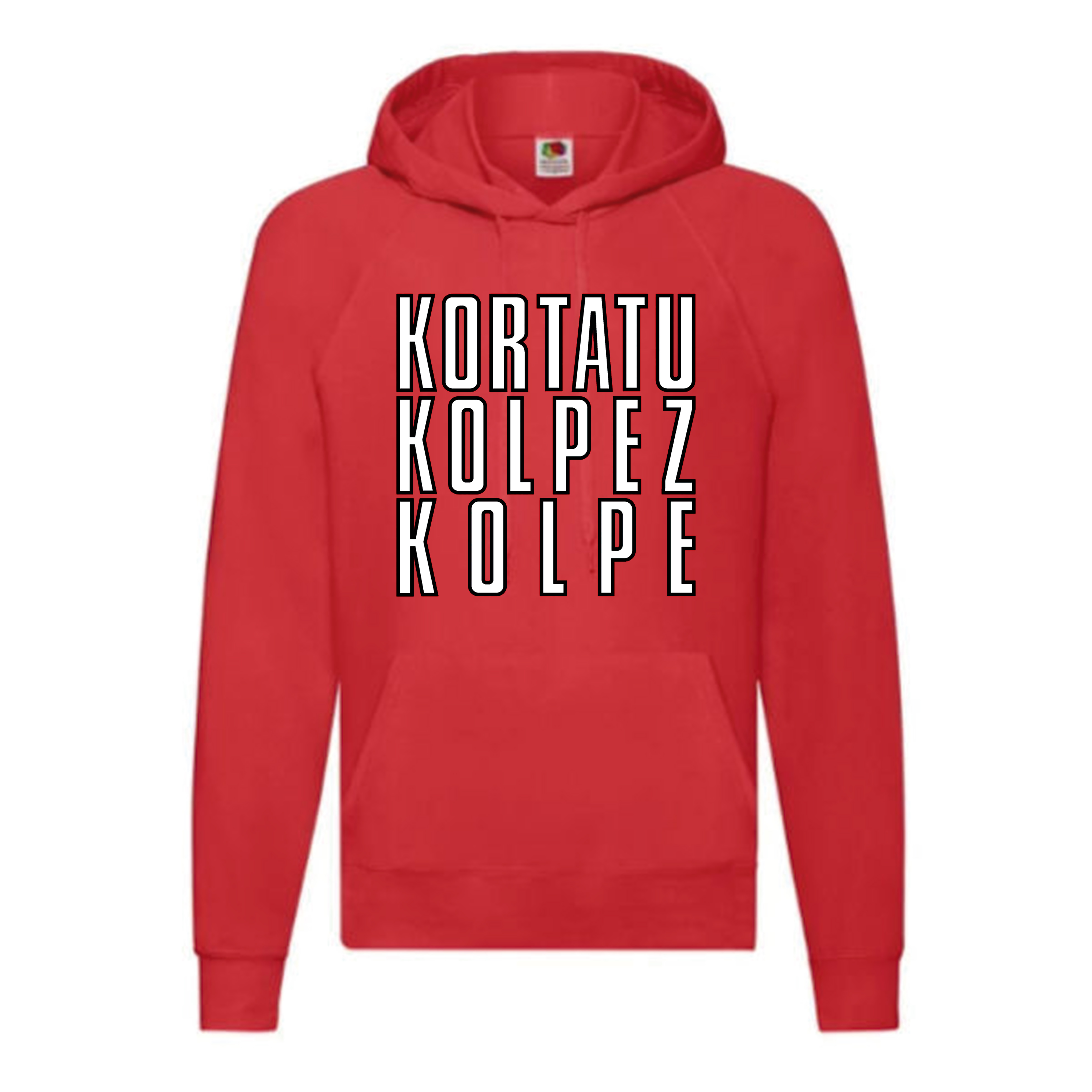 Sudadera Kortatu roja - Kolpez Kolpe