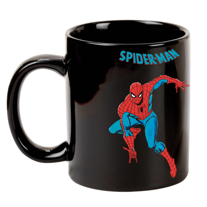 Taza Spiderman negra