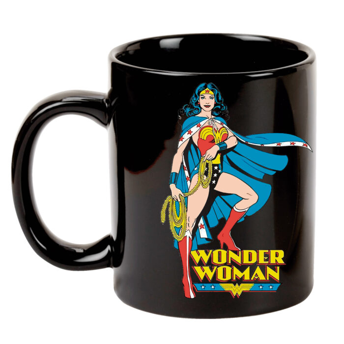 Taza Wonder Woman negra
