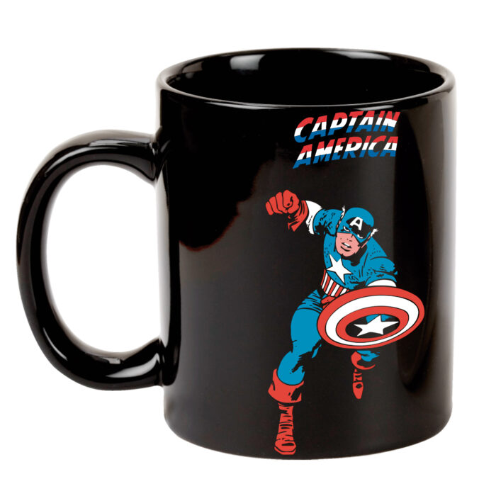 Taza Capitán América negra