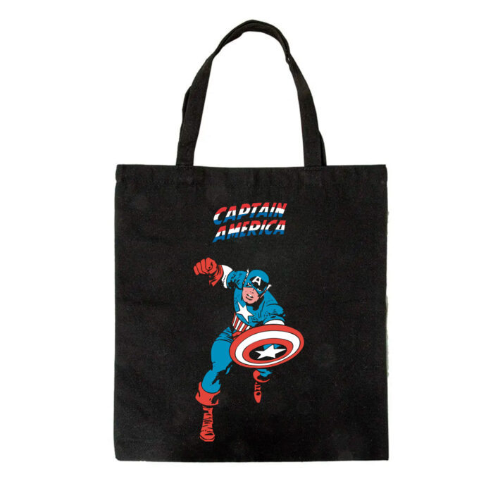 Tote Bag negra - Capitán América