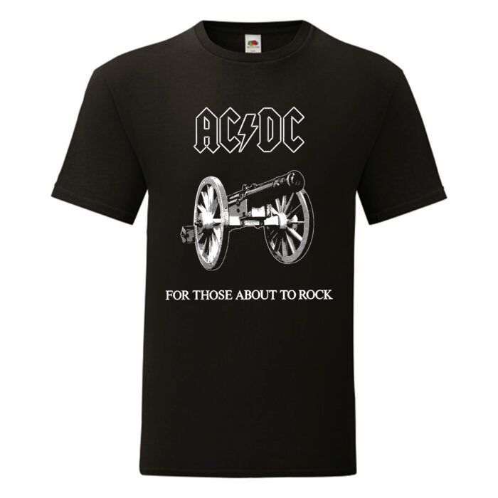 Camiseta ACDC negra - For Those About To Rock