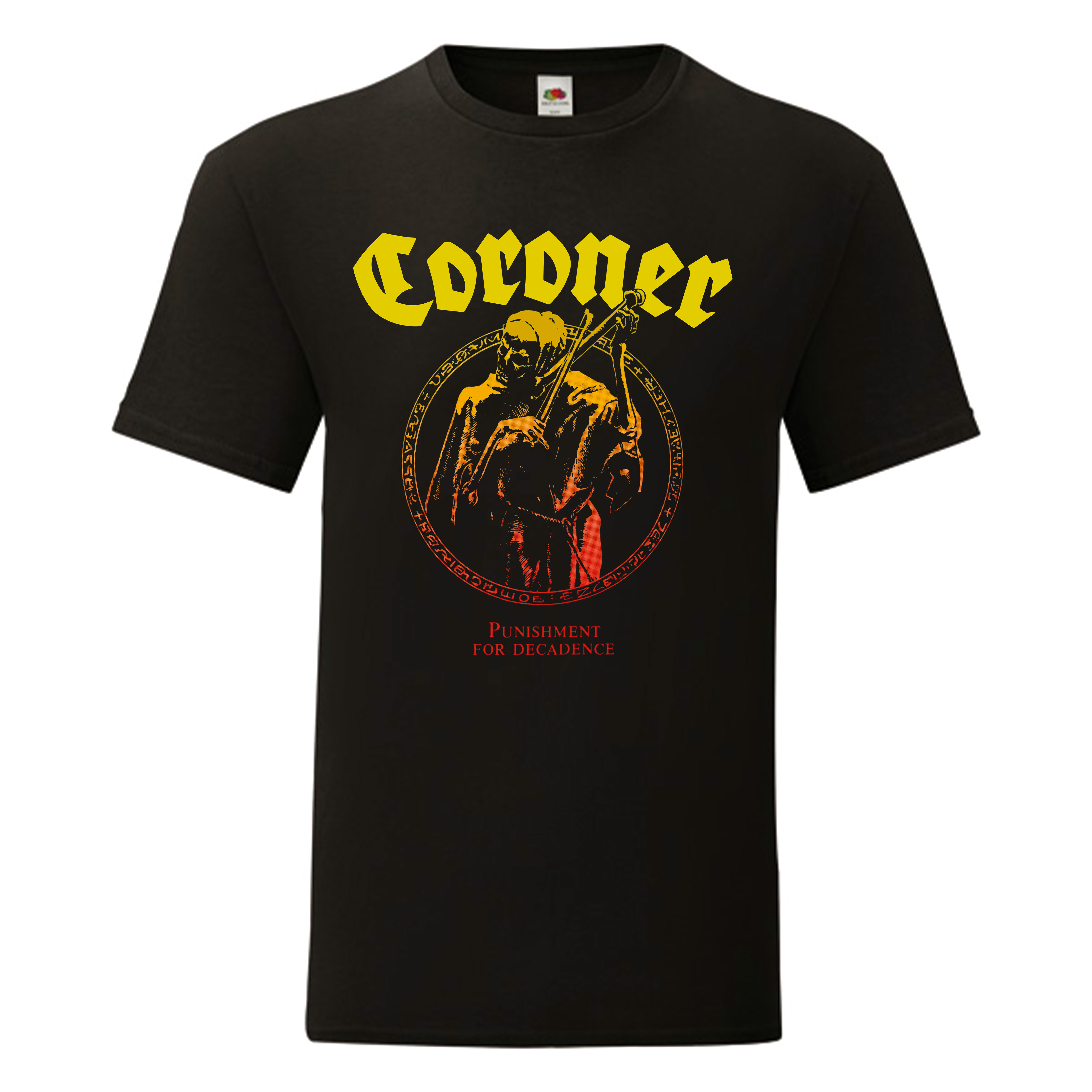 Camiseta Coroner negra - Punishment For Decadence