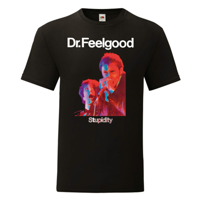 Camiseta Dr. Feelgood negra - Stupidity