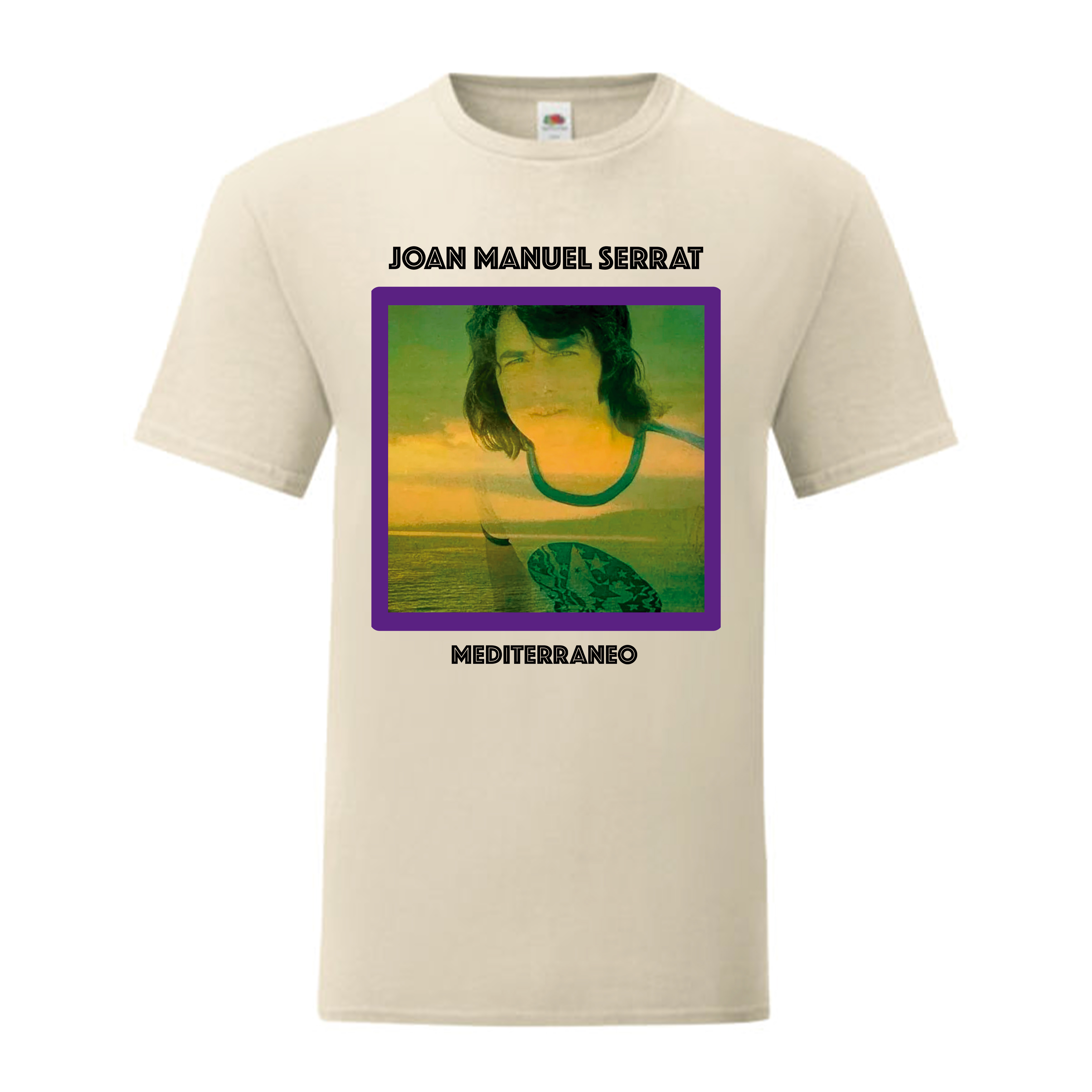 Camiseta Joan Manuel Serrat natural - Mediterráneo