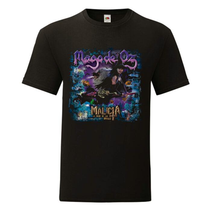 Camiseta Mago De Oz negra - Malicia La Noche De las Brujas