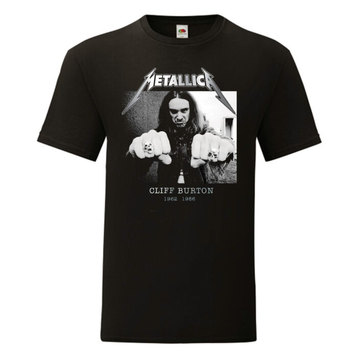 Camiseta Metallica negra - Cliff Burton