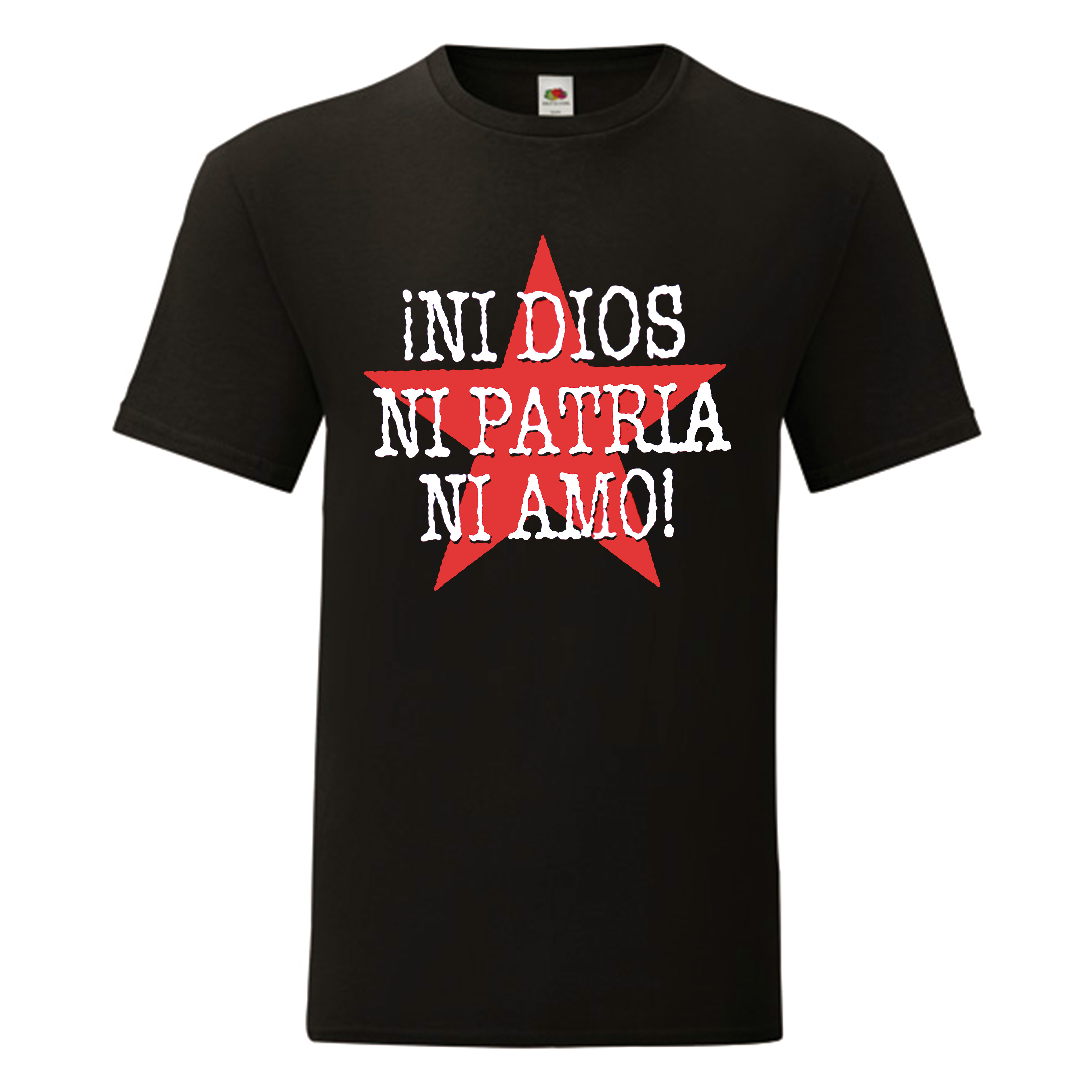 Camiseta diseño original negra - Ni Dios Ni Patria Ni Amo