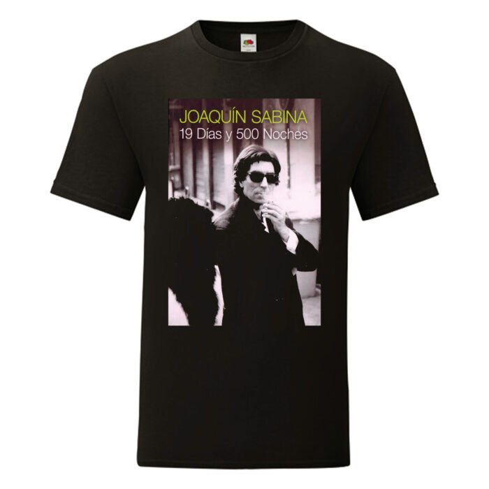Camiseta Joaquín Sabina negra - 19 Días Y 500 Noches