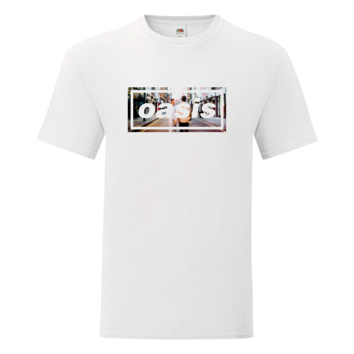 Camiseta Oasis blanca - Logo What's The Story