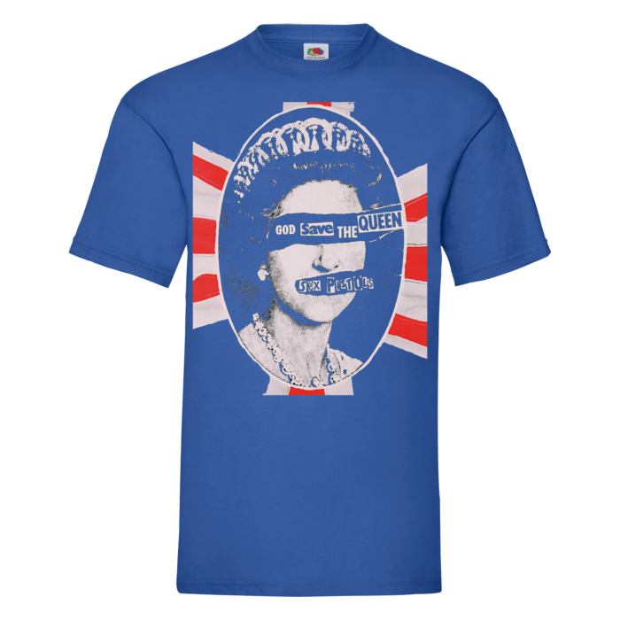 Camiseta Sex Pistols azul royal - God Save The Queen