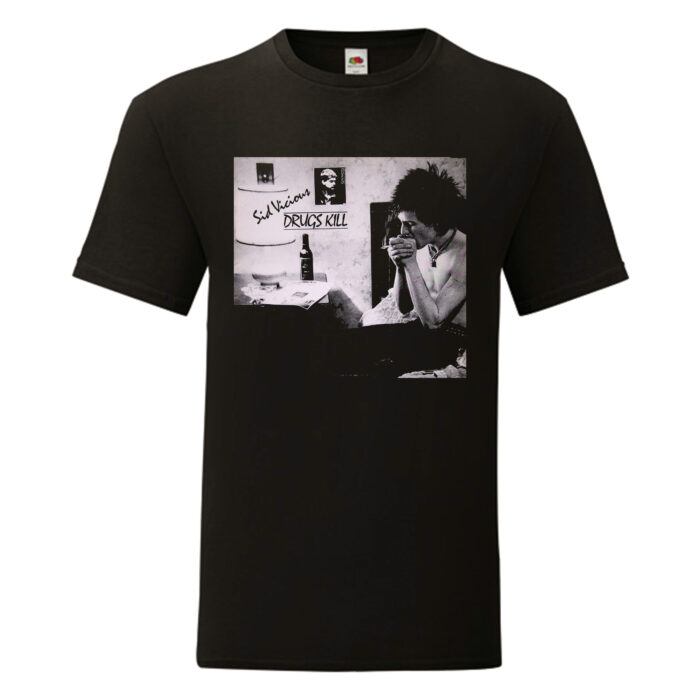 Camiseta Sid Vicious negra - Drugs Kill