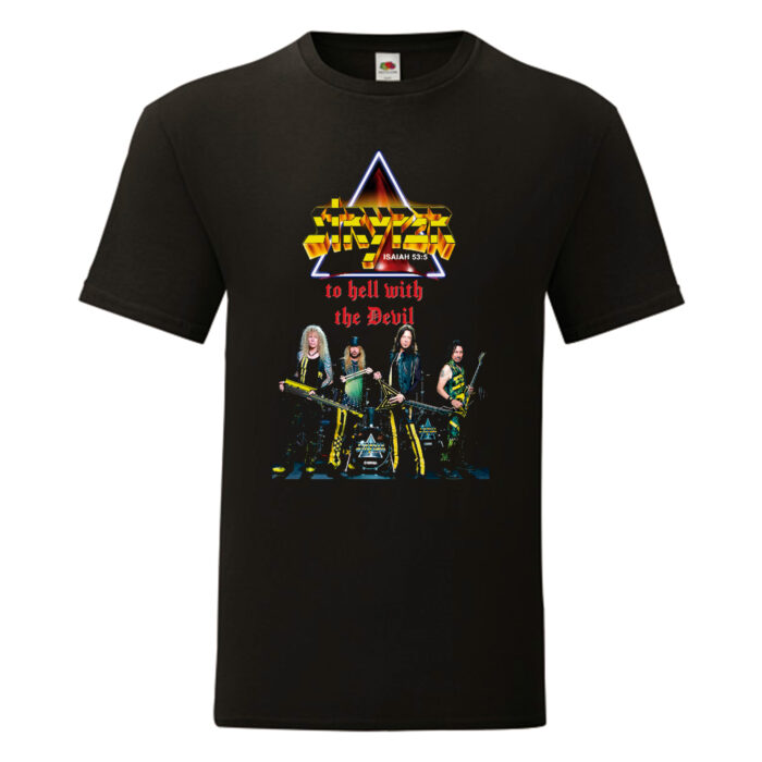 Camiseta Stryper negra - To Hell With The Devil