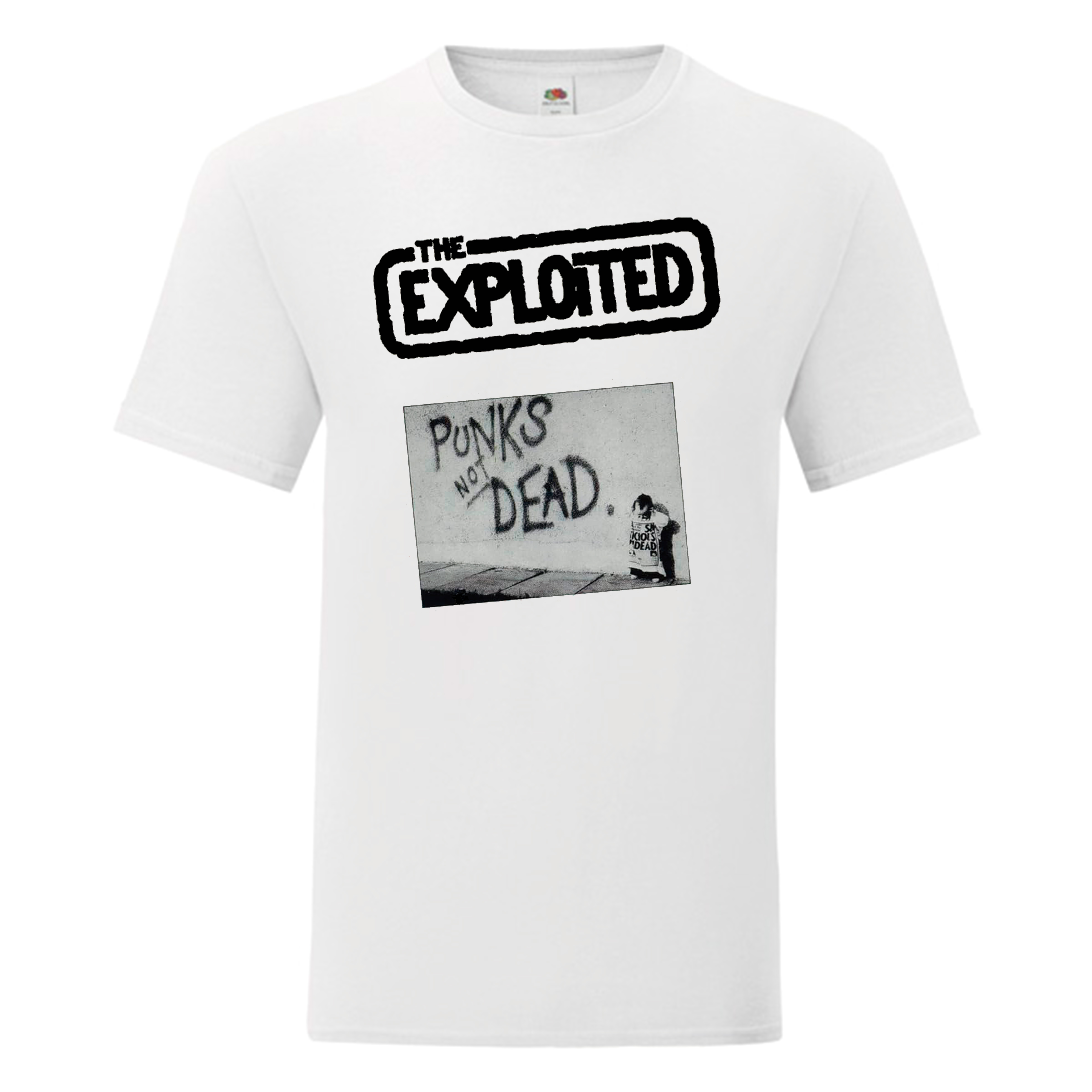 Camiseta Exploited, The blanca - Punks Not Dead