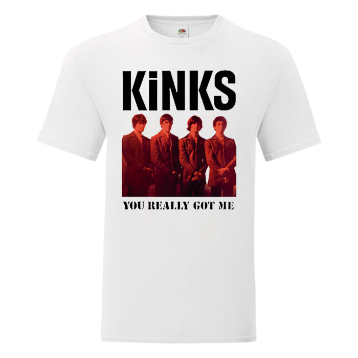 Camiseta Kinks, The blanca - You Really Got Me