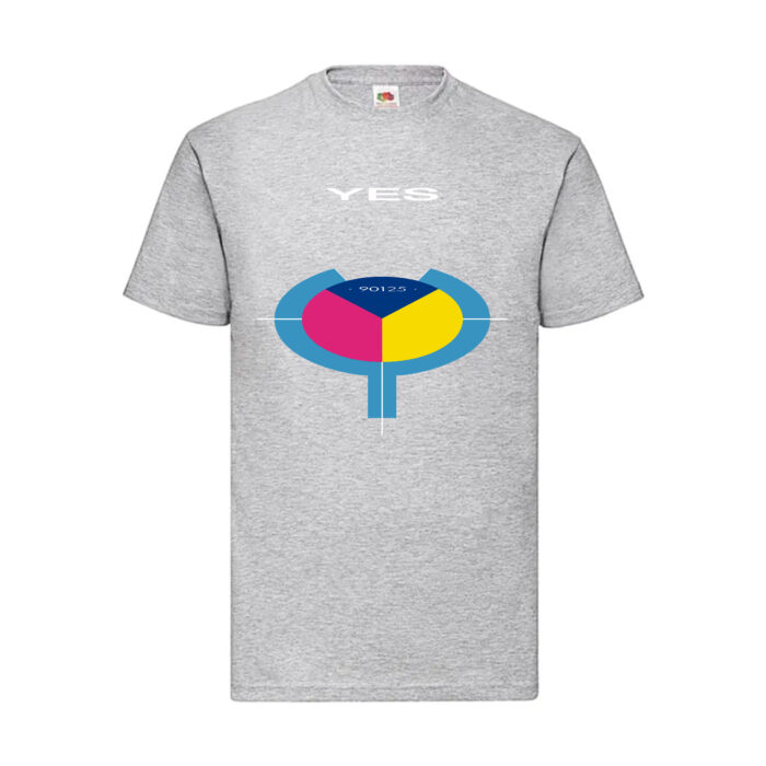 Camiseta Yes gris jaspeado - 90125